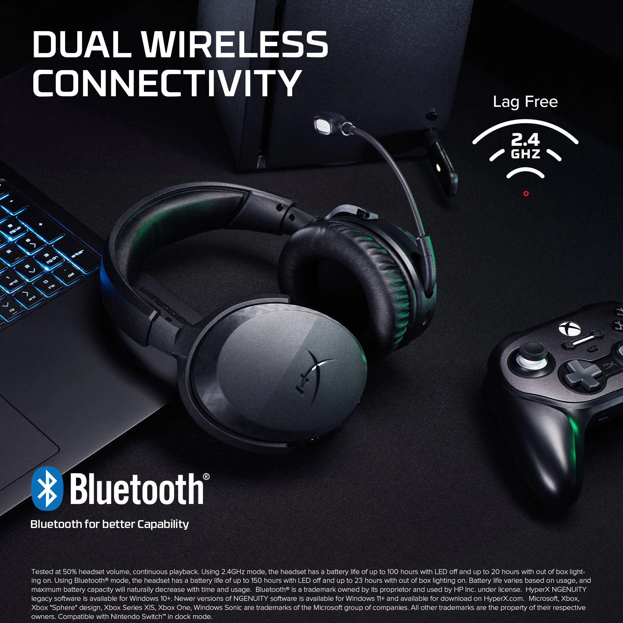 HyperX CloudX Stinger 3 Wireless Gaming Headset Xbox - Image 3
