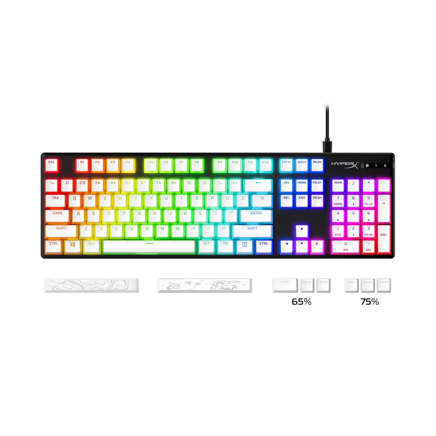 HyperX Pudding Keycaps 2 – Full Key Set – PBT - Image 4