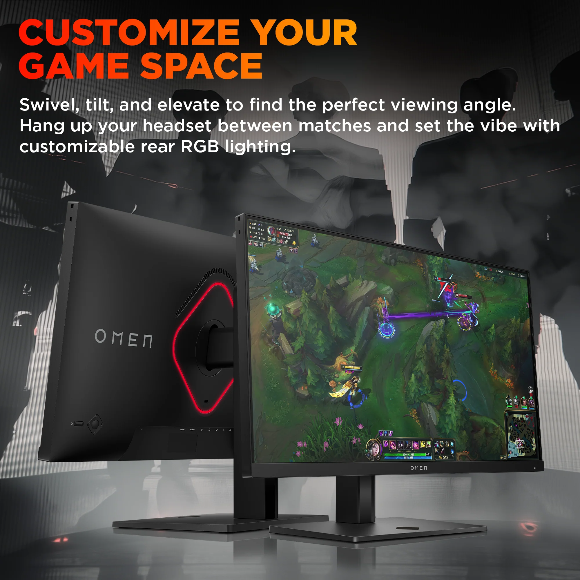 OMEN 24.5inch FHD 360Hz Gaming Monitor - OMEN 25 - Image 4