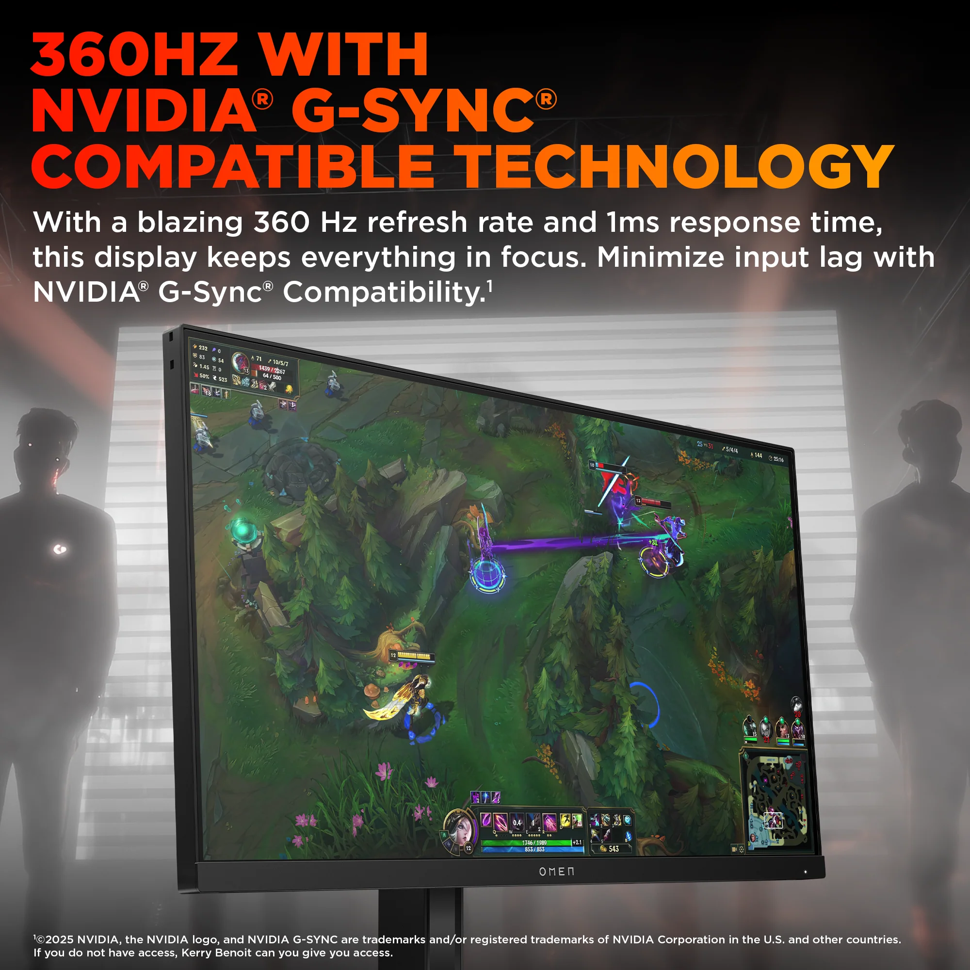 OMEN 24.5inch FHD 360Hz Gaming Monitor - OMEN 25 - Image 5