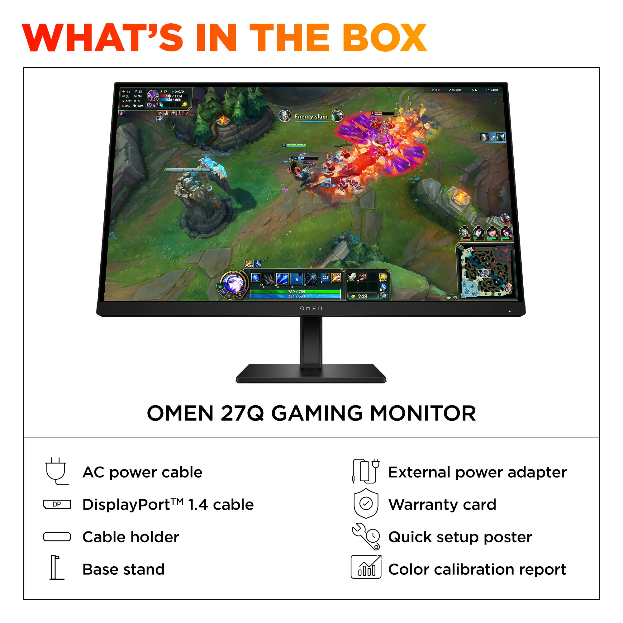 OMEN 27 inch QHD 180Hz Gaming Monitor - OMEN 27q G2 - Image 11