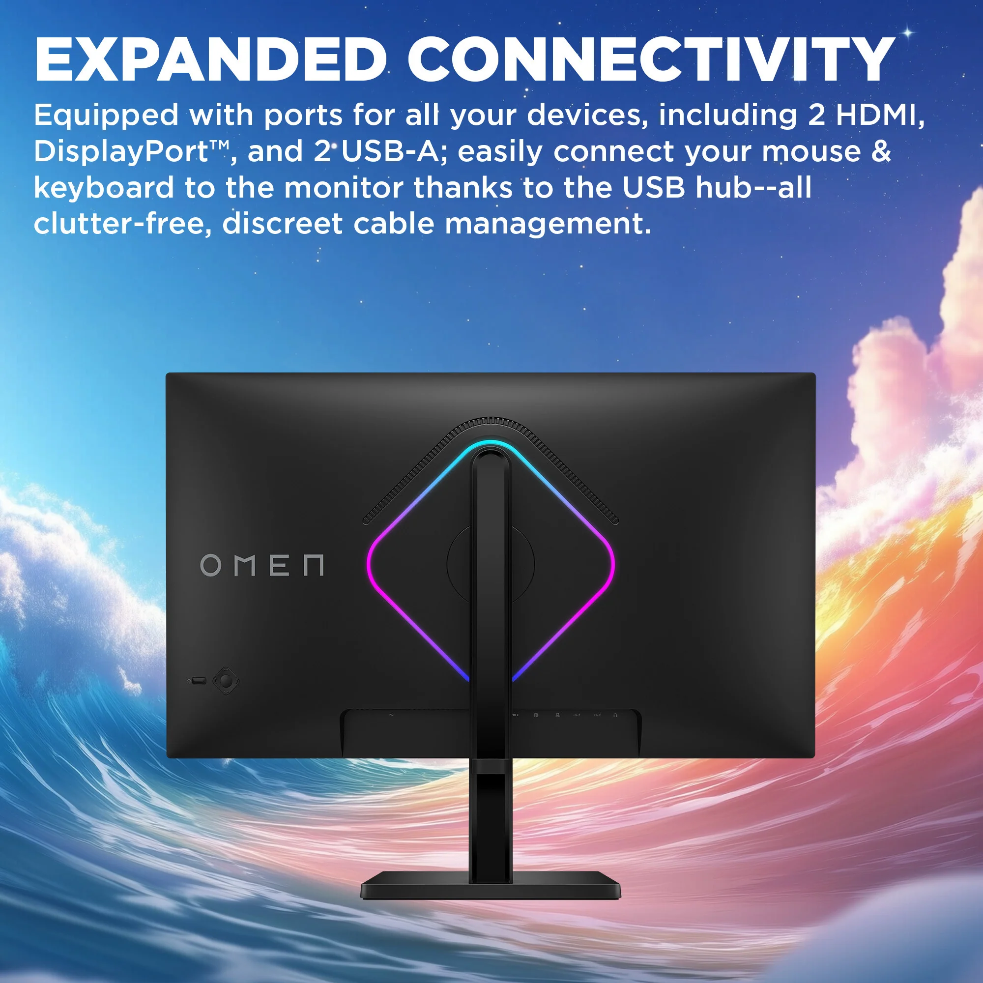 OMEN 27 inch QHD 280Hz Gaming Monitor - OMEN 27qs G2 - Image 4