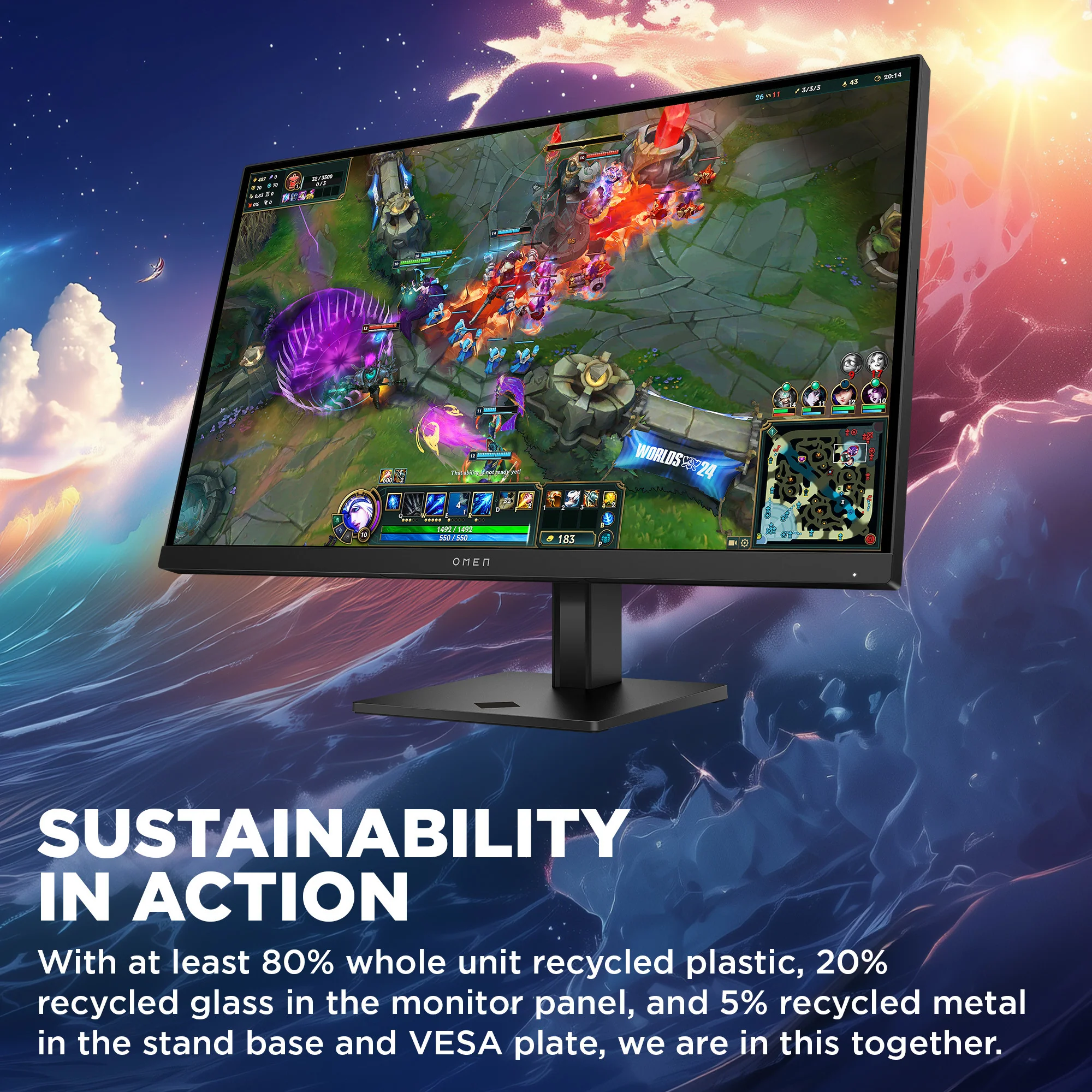 OMEN 27 inch QHD 280Hz Gaming Monitor - OMEN 27qs G2 - Image 5