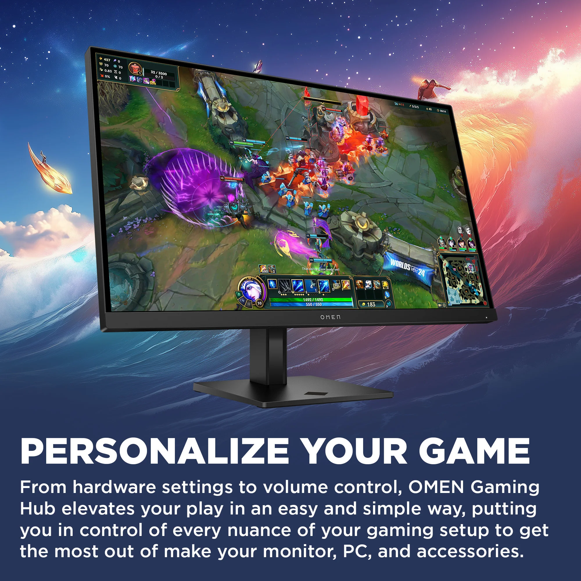 OMEN 27 inch QHD 280Hz Gaming Monitor - OMEN 27qs G2 - Image 7