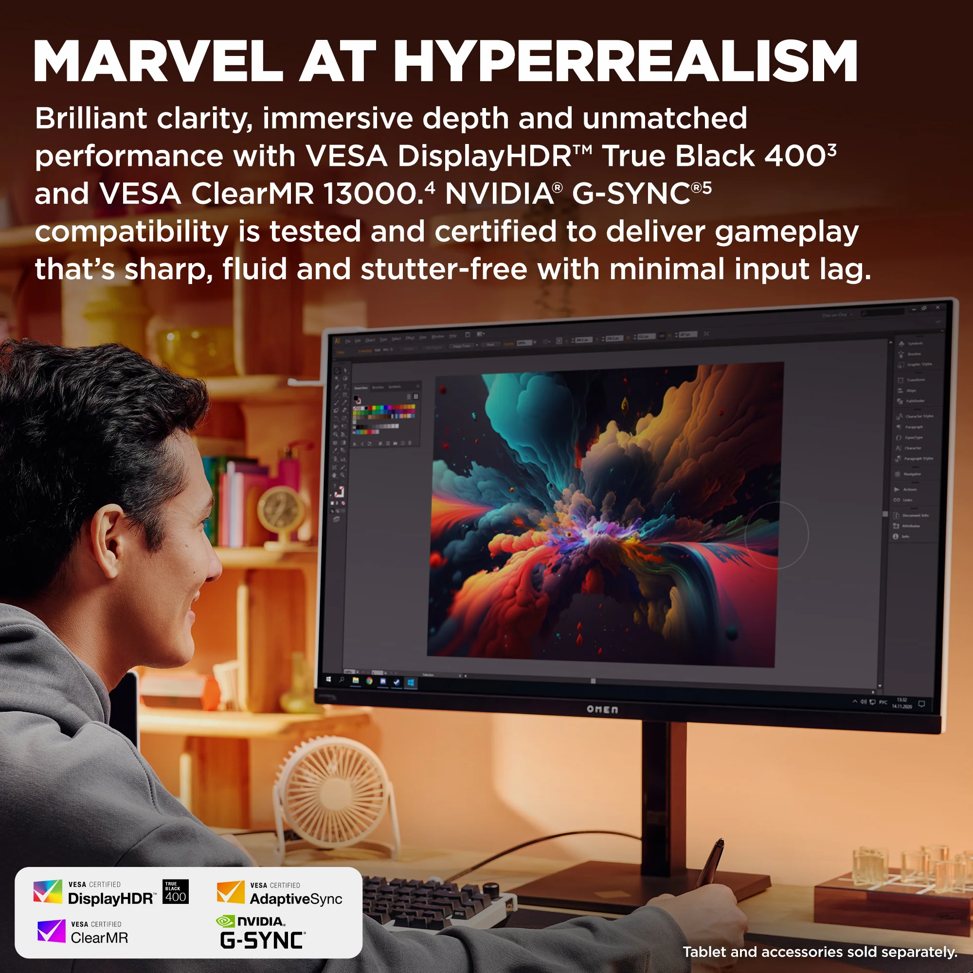 OMEN Transcend 31.5 inch UHD 240Hz OLED Gaming Monitor  - OMEN Transcend 32 - Image 3
